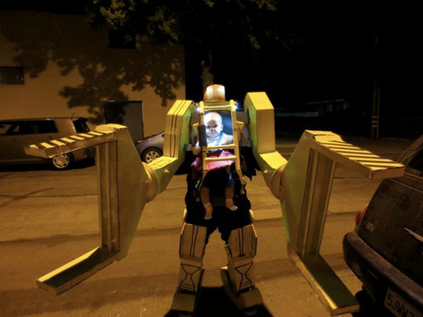 Halloween sci fi Kinderkostüme designs festlich roboter