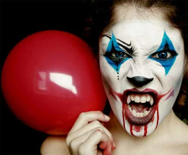 Halloween Bilder Horror ballon gesicht farben