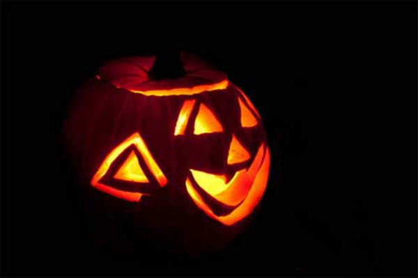 Halloween Bilder Horror  ideen kürbis licht