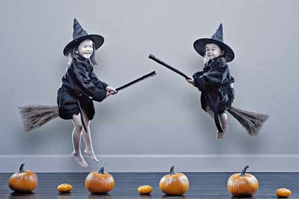 Horror Halloween Bilder kinder hexen