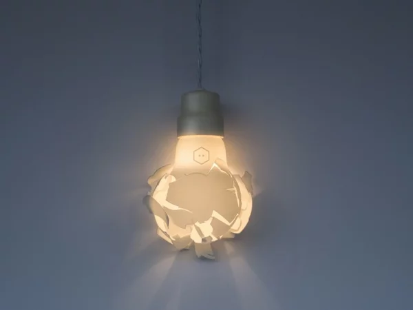 Zerbrochene Designer Lampen glühbirnen 3d abgedruckt
