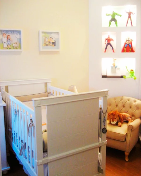 babyzimmer einrichten möbel babymöbel gemälde