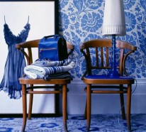 Blaue Tapete – der perfekte Hintegrund in jedem Raum