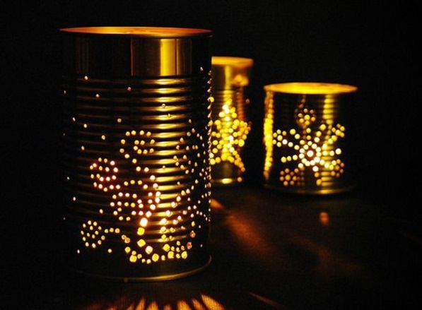 DIY Leuchten aus Dosen tischlampen glühbirnen