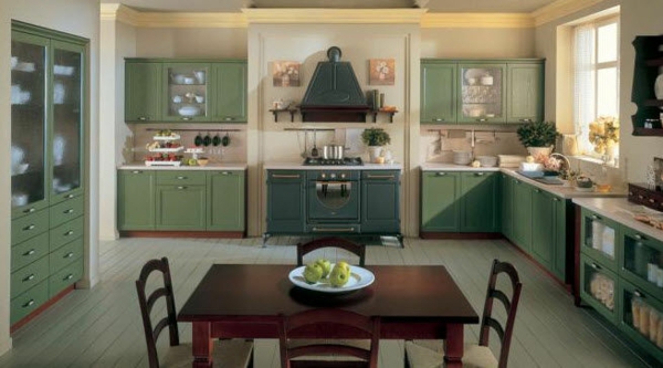 grüne farbe für die küche