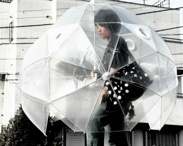 lustige regenschirme durchsichtig