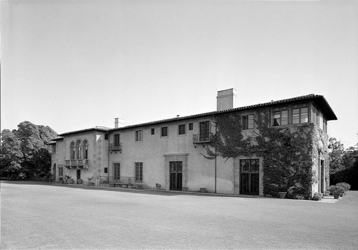 moderne architektenhäuser mittelmeer Harold Lloyd Estate Beverly Hills CA
