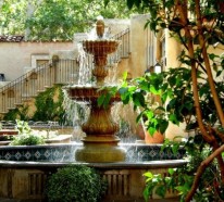 Moderne Gartengestaltung – Ideen für die Ausstattung des Innenhofs mit Brunnen