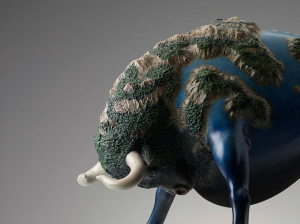 surrealistische tier-skulpturen ideen künstler bull design