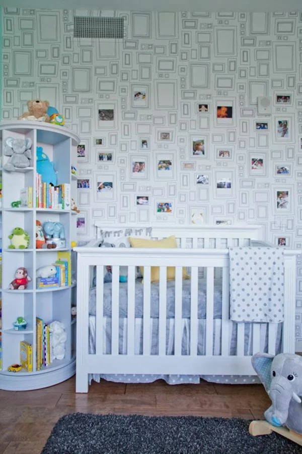 babyzimmer tapeten gestalten wandgestaltung mit bildern tapetenmuster