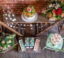 Tischdeko Ideen im rustikalen Stil – ein Dessert Buffet arrangieren