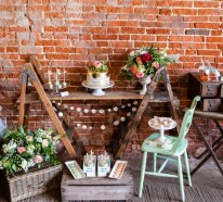 Tischdeko Ideen im rustikalen Stil – ein Dessert Buffet arrangieren