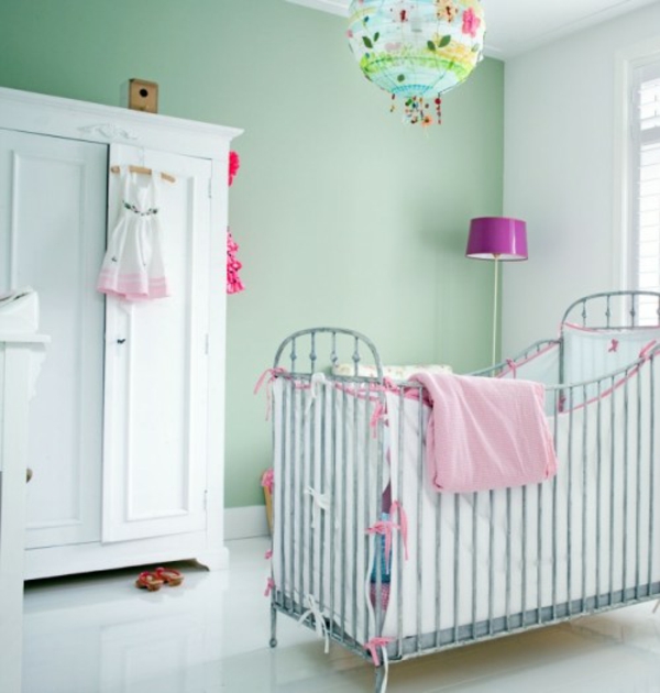 Pastelltöne als Wandfarben farbgestaltung babyzimmer 