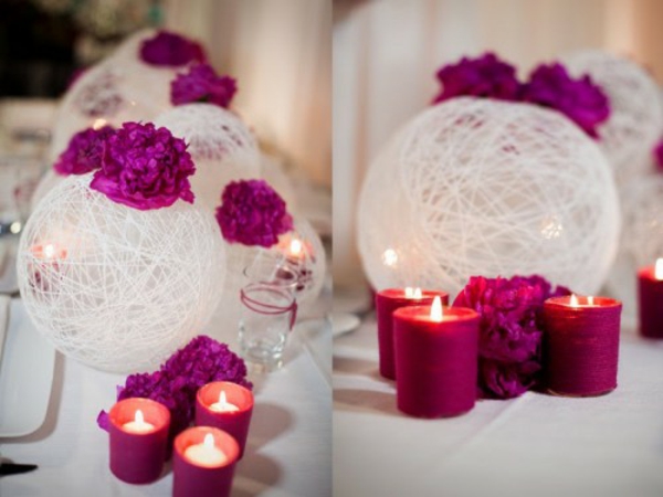 DIY Hochzeiten dekoideen kerzen glühen nette 