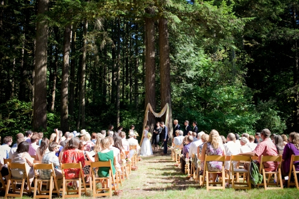 wald umgebung Hochzeiten dekoideen zeremonie grün