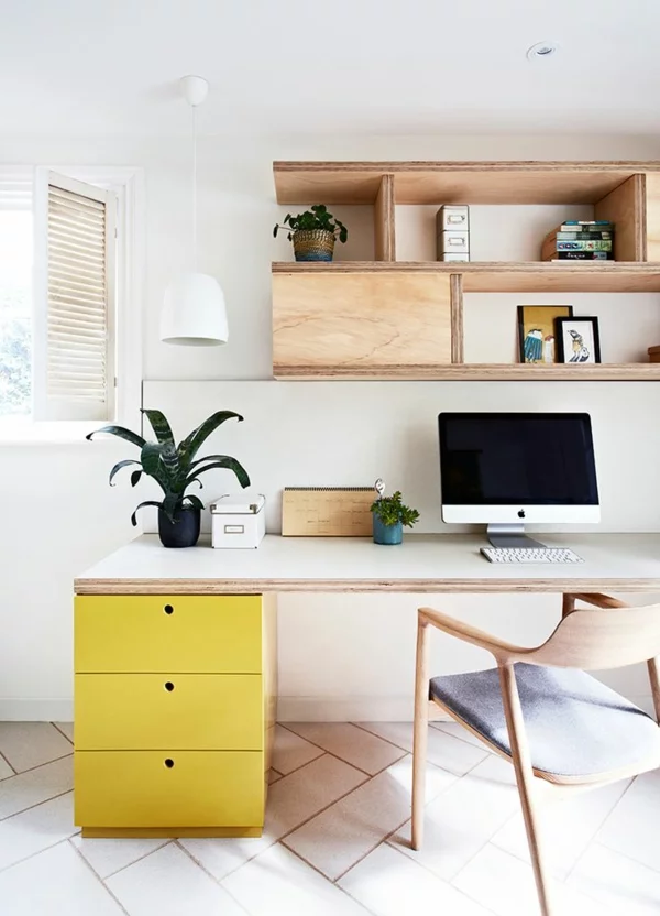 Designer Büromöbel ergonomisch komplettset gelb