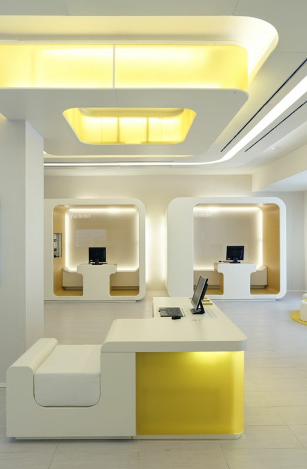 Designer Büromöbel ergonomisch modern komplettset gelb