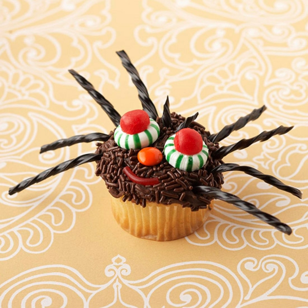 Grusel Muffins backen halloween gebäck cupcakes spinne