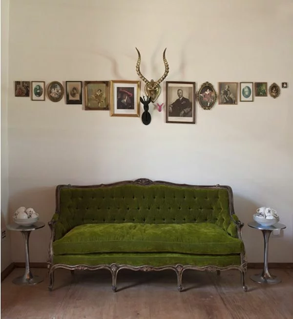Grüne Sofas dekoartikel gemälde bilderrahmen
