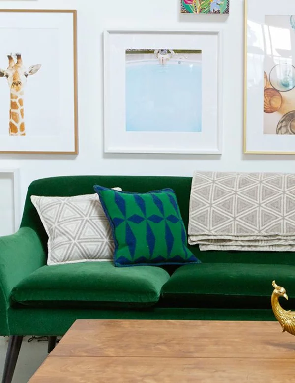 Grüne Sofas giraffe klassisch modernismus