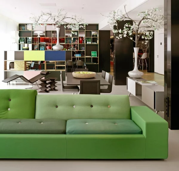 Grüne Sofas modern couch