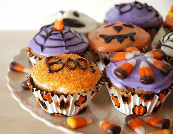 Halloween Party Rezepte Grusel Muffins halloween backen cupcakes rezept