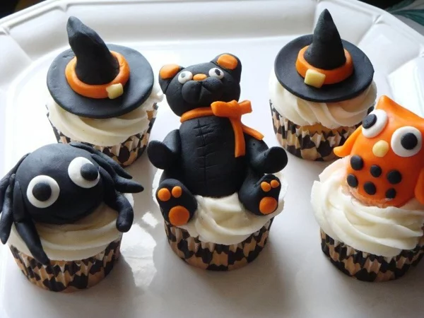 Halloween Party Rezepte Grusel Muffins halloween gebäck cupcakes rezept