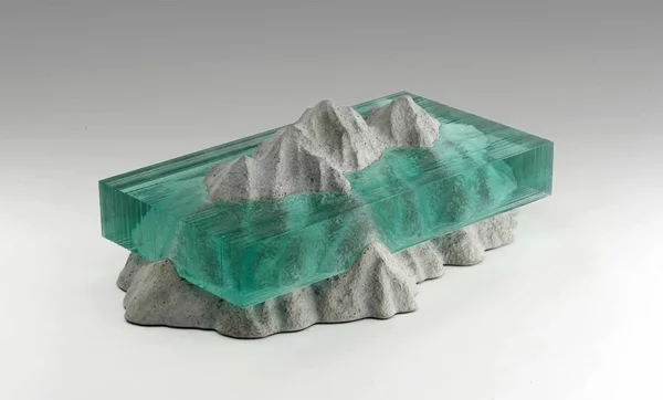 Skulpturen Glas meer ozean farben