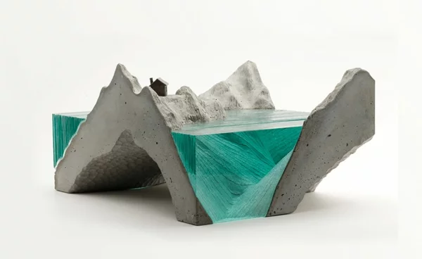 Skulpturen design Glas meer ozean kunstvoll