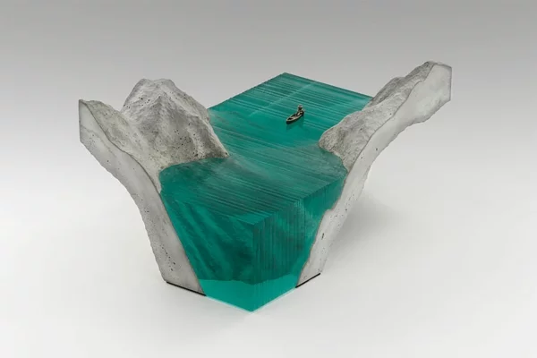 Skulpturen eis figuren Glas meer ozean objekt
