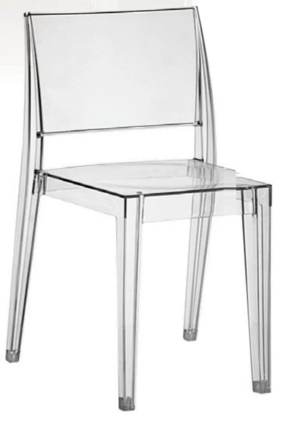 Stühle Esstisch holz modern akryl transparent