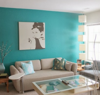 30 frische Farbideen für Wandfarbe in Türkis