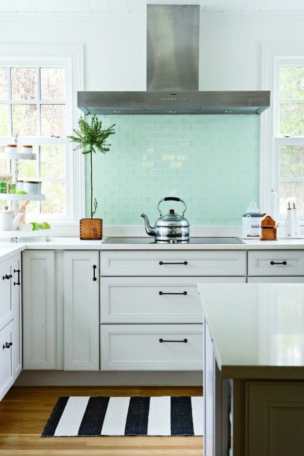 Waschbare Küchenteppiche und Läufer glas küchenspiegel