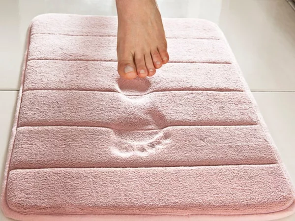 badematten badvorleger set rosa badezimmer einrichten