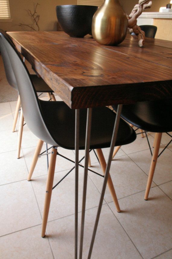 esszimmertisch mit stühlen schwarz esstisch holz esszimmer modern gestalten