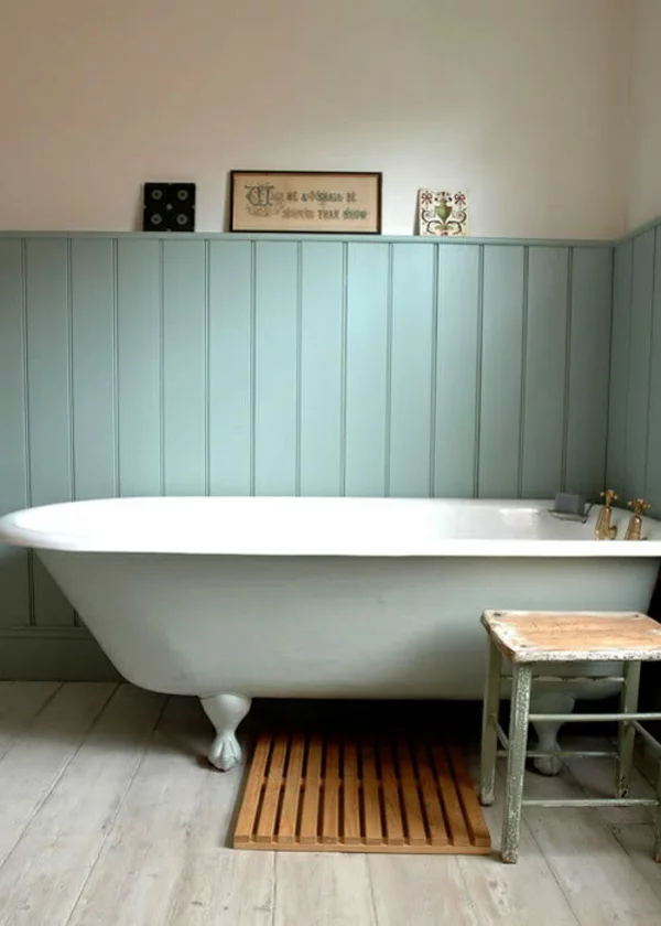 freistehende badewanne badmatten badeteppiche badvorleger holz