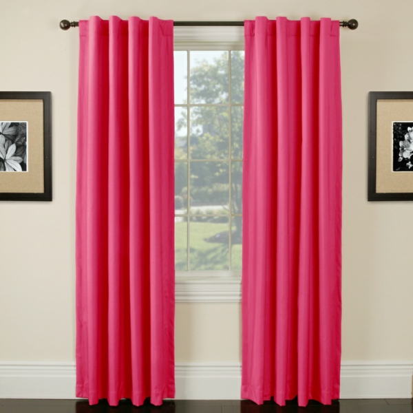 gardinen rosa pink gardine blickdicht vorhangstoffe