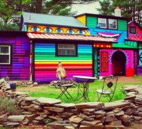 Hausfassade streichen – bringen Sie alle Regenbogenfarben zum Einsatz
