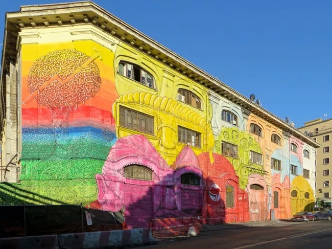 hausfassade gestalten hausfassaden farbgestaltung roma italien