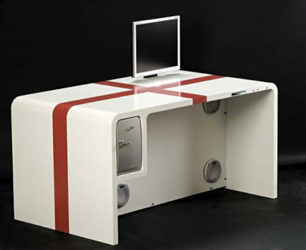 moderne computertische pc tisc weiß moderne büroeinrichtung möbel