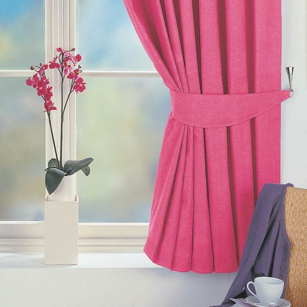 rosa gardinen fenster sichtschutz gardine blickdicht pink