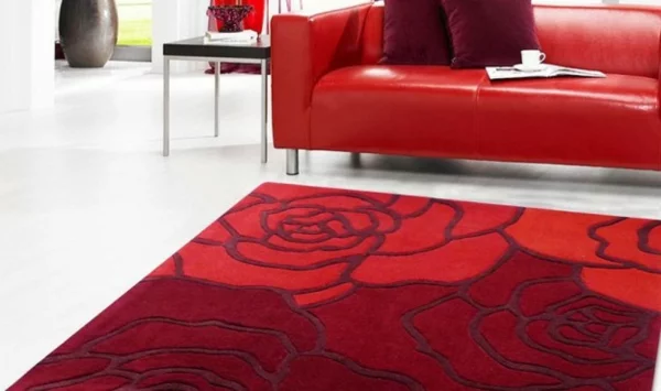  weich raum sofas rote rosen teppichepolsterung muster
