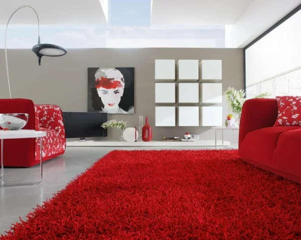 rote teppiche weich raum sofas polsterung weich heimtextilien