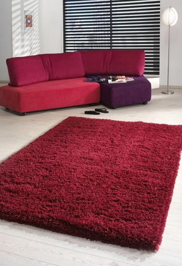 rote look extravagant teppiche weich raum sofas polsterung