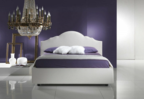 schlafzimmer wandfarbe trendfarbe2014 königliches lila