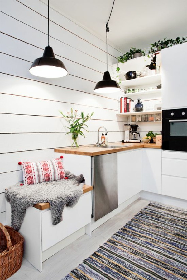 skandinavische möbel küchenideen holz arbeitsplatte