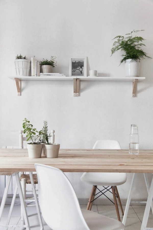 skandinavisches design esszimmer esstisch mit stühlen