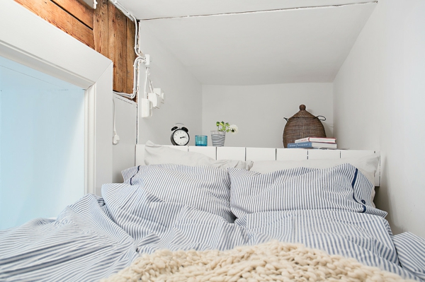 wohnung skandinavisches design schlafzimmer ideen bett
