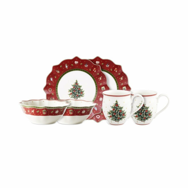  Weihnachten rot kanten Moderne Weihnachtsdeko teeservice