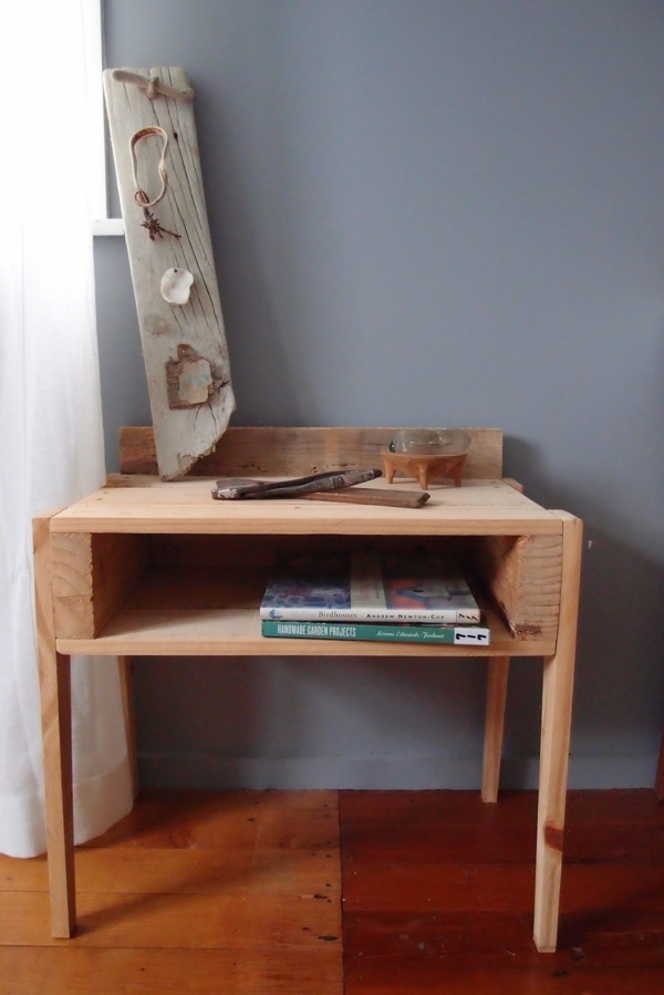 DIY Möbel aus alten Paletten schreibtisch büro